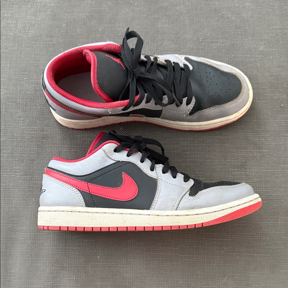 Nike Air Jordan Low - Black, Gray, and Red